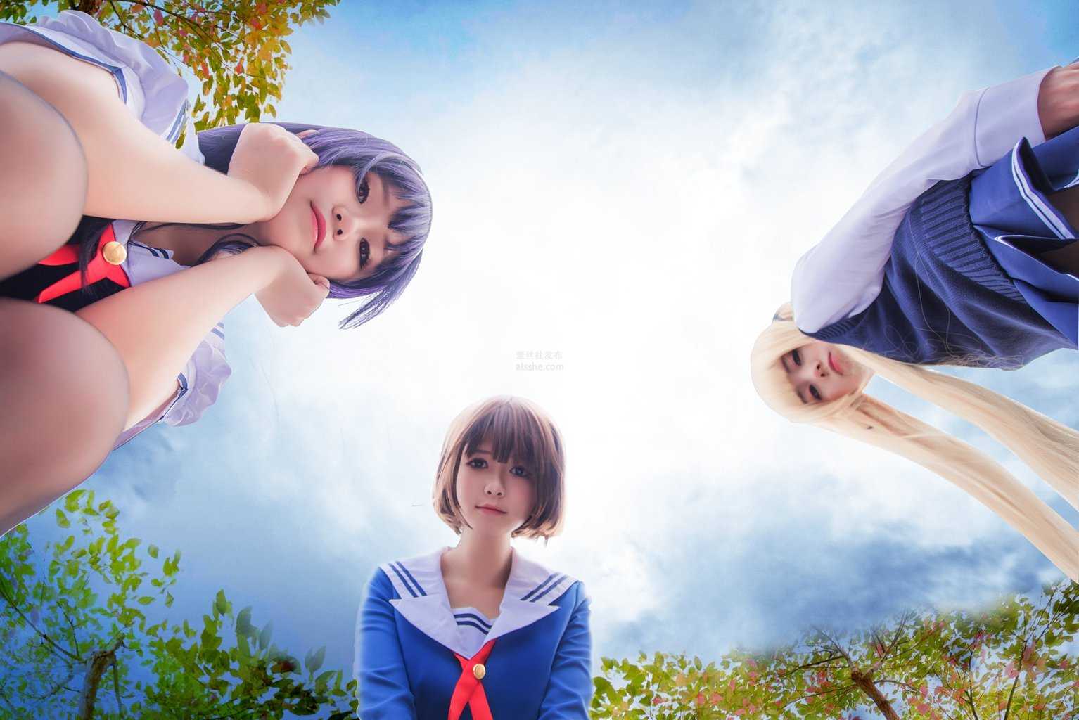 网紅Coser@白金Saki写真 – JK美丝校服-美图