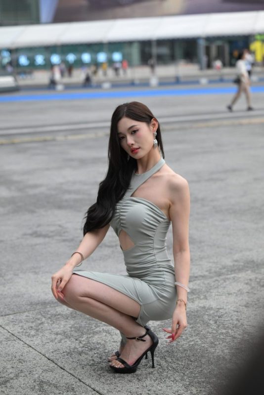 P4333 绿色修身裙 【86P】-美图