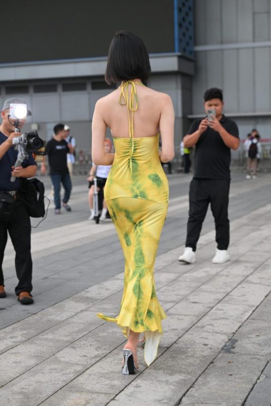 P4365 淡雅黄色长裙 【88P】